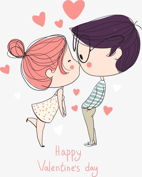 Selamat Hari Valentine, Valentine Cartoon, Valentines Day Drawing, Valentines Illustration, Hari Valentine, Love Cartoons, Cute Couple Drawings, Eye Tutorial, Cute Love Cartoons