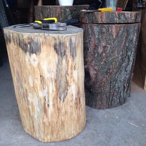 Tree Stump Furniture, Stool Diy, Extreme Fatigue, Ikea Stool, Tree Stump Table, Stump Table, Wood Stumps, Losing Your Mind, Tree Logs