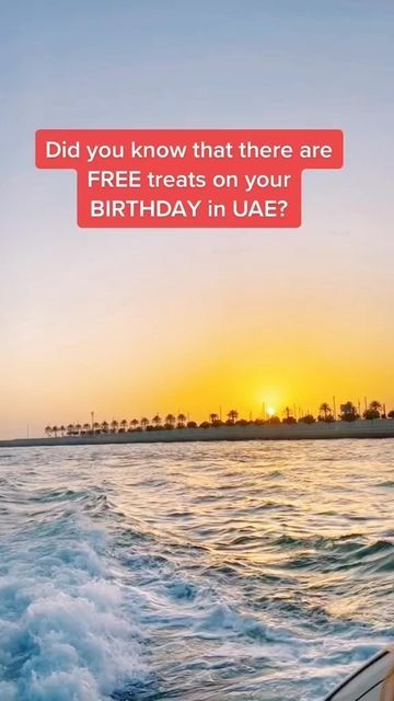 Birthday In Dubai, Dubai Birthday, 28th Birthday Ideas, Birthday Freebies, 28th Birthday, Free Things, Free Food, Birthday Celebration, Gift Shop