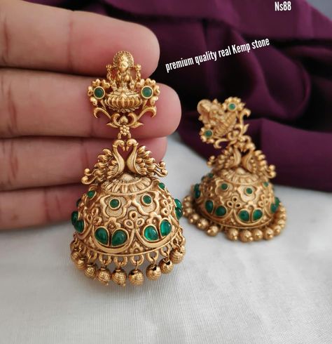 Latest Indian Earrings May 2021 - Indian Jewelry Designs Guttapusalu Necklace, Latest Earrings Design, Fashion Jewelry Necklaces Gold, Gold Jewelry Prom, Gold Earrings For Kids, Temple Jewellery Earrings, Wedding Jewelry Sets Bridal Jewellery, Gold Jewels Design, New Gold Jewellery Designs