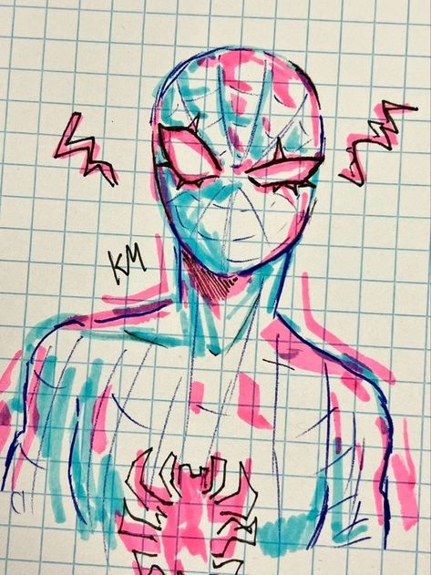 Spiderman Drawing, Spiderman Art Sketch, Arte Sketchbook, Spiderman Art, Book Art Drawings, Art Tutorials Drawing, Sketchbook Art Inspiration, Art Drawings Sketches Simple, Cool Art Drawings