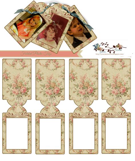 Photo Tags Ideas, Etiquette Vintage, طابع بريدي, Free Vintage Printables, Handmade Gift Tags, Vintage Junk Journal, Floral Photo, Printable Labels, Vintage Printables