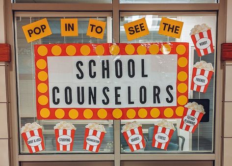 Counselors Bulletin Board Ideas, School Counseling Bulletin Boards High School, Meet The Counselor Bulletin Board, Counseling Bulletin Boards Middle School, School Counselor Door Ideas, Counselor Bulletin Board Ideas, School Counselor Bulletin Board Ideas, Guidance Counselor Bulletin Boards, School Counselor Door Decorations