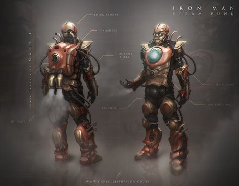 ArtStation - Steam punk Iron man, Carl Ellis Iron Man Redesign, Steampunk Boy, Steampunk Goggles, Steampunk Hat, Steampunk Cosplay, Steampunk Art, Dieselpunk, Steam Punk, Steampunk Fashion