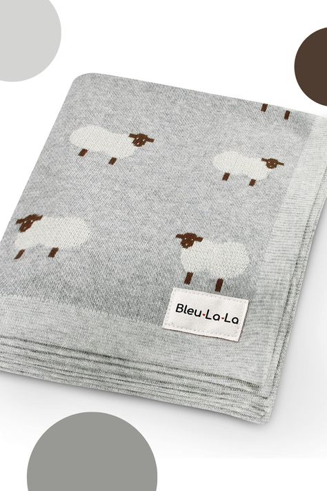 Expertly crafted from pure cotton fibers, our baby blanket offers exceptional quality and purity. The use of natural cotton ensures an incredibly soft, breathable, and gentle feel, making it perfect for even the most sensitive newborn babies delicate skin. #ad Sheep Nursery Theme, Stroller Quilt, Flannel Baby Blankets, Cuddle Blanket, Gender Neutral Colors, Cotton Baby Blankets, Newborn Babies, Gray Blanket, Baby Swaddle Blankets