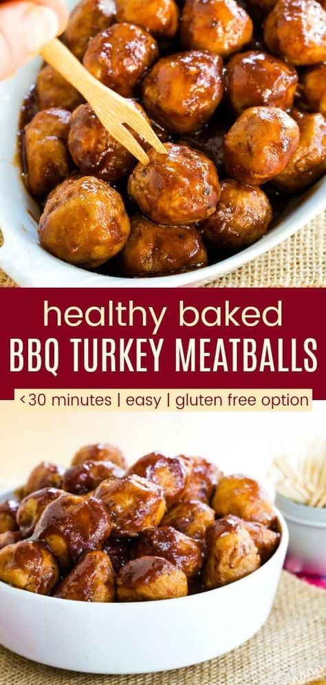 Meatball Appetizer Crockpot, Glutenfree Appetizer, Bbq Turkey Meatballs, Easy Turkey Meatballs, Turkey Appetizers, Ground Turkey Meatballs, Bbq Turkey, Turkey Meatball, Turkey Meatball Recipe