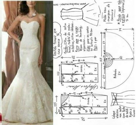 Trumpet Dress Pattern, Wedding Gown Patterns Sewing, Mermaid Dress Sewing Pattern, Mermaid Wedding Dress Pattern, Mermaid Dress Pattern, Wedding Gown Patterns, Wedding Dress Shapes, Wedding Dress Pattern, Wedding Dress Sewing Patterns