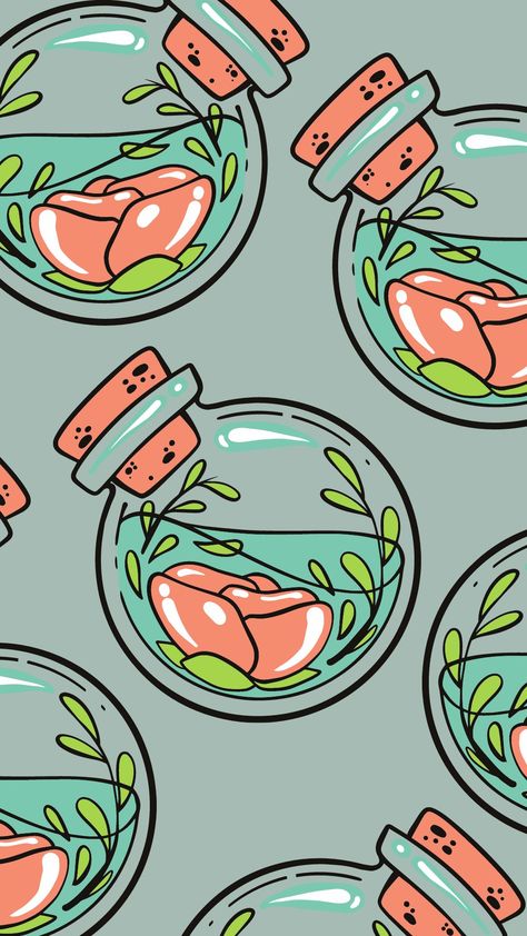 Terrarium wallpaper Terrarium Wallpaper, Cute Terrarium, Wallpaper For Iphone, Graphic Design Pattern, Graphic Patterns, Terrarium, Art Wallpaper, Pattern Design, Iphone Wallpaper