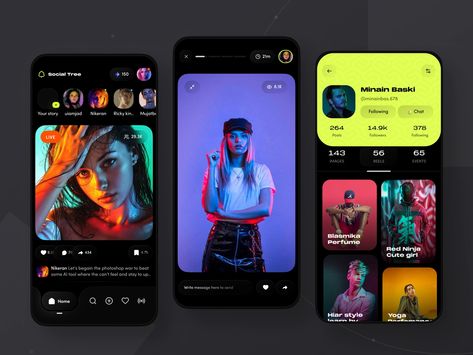 Social Media App Design, Profile App, Social App Design, Instagram Plan, Drinks Packaging Design, Ux Mobile, Medium App, Ui Design Website, Social Media Apps