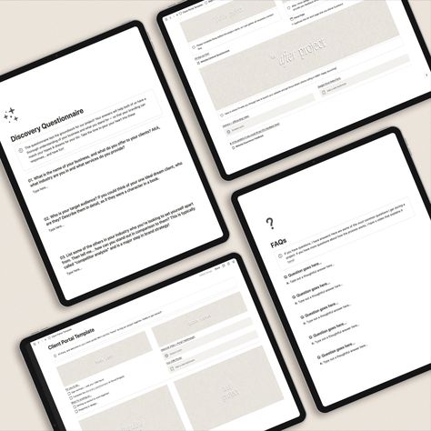 Feeling like your client process needs a complete revamp but have no clue where to start? Our Notion project portal is the perfect way to invite your client into a seamless process in an intuitive, collaborative, and aesthetic way. Made with brand/web designers in mind, but perfect for any creative or online service provider. Includes the exact questionnaires and feedback forms we use for our clients! Buy it today to refine your process + elevate your client experience at studioalexia.com. Notion Client Portal, Notion Layout, Web Designers, Client Experience, Layout Inspiration, Online Service, Service Provider, Clue, Portal