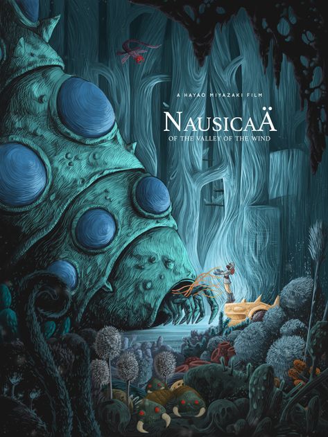 Nausicaä - PosterSpy Studio Ghibli Films, Art Studio Ghibli, Valley Of The Wind, Studio Ghibli Poster, Personajes Studio Ghibli, Image Spiderman, Movie Wall Art, Ghibli Artwork, Studio Ghibli Movies