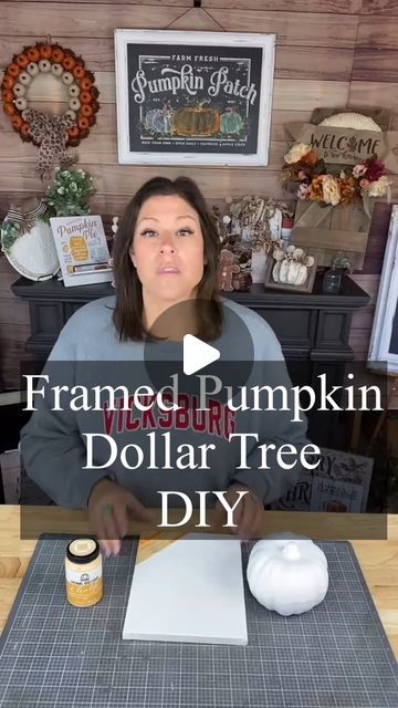 Creative Sarah at Home on Instagram: "* Framed Pumpkin Dollar Tree DIY * Reverse Canvas #dollartreediy #dollartreecrafts #dollartree #diydecor #diycrafts #diy #creativesarah #fallcrafts #falldiy #dollartreefall2024 #pumpkindiy #dollartreepumpkin #reversecanvas" Dollar Tree Halloween Decor, Dollar Tree Pumpkins, Dollar Tree Halloween, Reverse Canvas, Dollar Tree Diy Crafts, Fall Halloween Crafts, Fall Outdoor Decor, Fall Crafts Diy, Diy Makeover