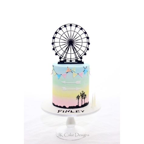 Coachella birthday cake for Finley 🎡 . Huge thank you to Kyrie @glisteningoccasions_ for creating this gorgeous topper for us. It was… Coachella Birthday Cake, Coachella Cake, Coachella Party Theme, Coachella Party Ideas, Sweet 16 Pool Parties, Coachella Theme Party, Festival Cake, Coachella Theme, Coachella Birthday