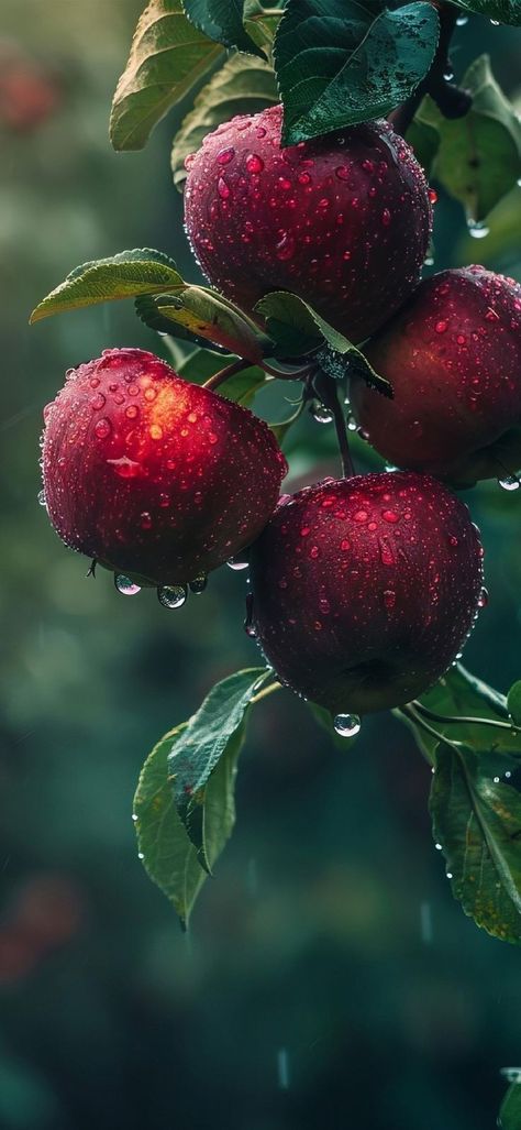 Autumn Leaves Wallpaper, Apples Photography, Fruits Images, Fruit Wallpaper, Fruit Photography, 8k Wallpaper, Wallpaper Nature Flowers, Flower Phone Wallpaper, Beautiful Flowers Pictures