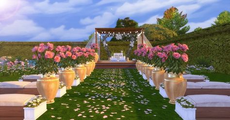 Wedding Venue Sims 4, Sims Wedding, Wedding Themes Ideas, Lotes The Sims 4, Themes Ideas, Sims 4 House Building, Los Sims, Sims 4 Update, Sims 4 Houses