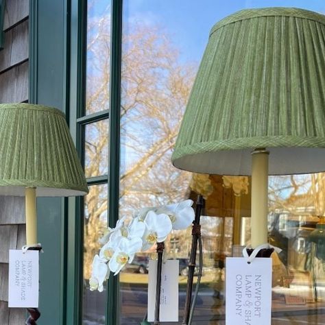 Newport Lamp & Shade Company on Instagram: "Basic Equipment 🚜
.
No house is complete without at least one Barley Twist Candlestick Lamp - a staple of the finely furnished home for centuries. With its classic profile and slim size, this lamp can solve problems while adding depth and charm to any space. Our modern version of this antique favorite is made from cast resin and finished by hand to give it the look of real burlwood. Seen here with 10" Fermoie Lampshades in Kintyre Green, this lamp & shade combination measures 10" wide by 26" tall. 
.
.
.
 #InteriorDesign #Lampshades #DecorInspo #ClassicDesign #FermoieLampshades #Fermoie #Barleytwist #Candlestick #GreenLampshades @fermoie" Green Candlestick Lamp, Library Green Lamp, Vintage Pleated Lamp Shade, Brass Lamp Green Shade, Candlestick Lamp, Green Victorian Lampshade, Classic Profile, Green Lamp Shade, Candlestick Lamps