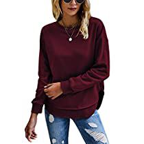 Check this out on Amazon Fall Outfits For Curvy Women, Work From Home Clothes, Winter Dresses For Women, Amazon Clothing Finds, Outfits For Curvy Women, Winter Maxi, Styling Hacks, Gifts Board, Maroon Sweatshirt