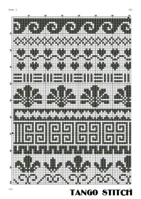 Greek ornaments black and white cross stitch hand embroidery pattern – Tango Stitch Black And White Cross Stitch, White Cross Stitch, Fair Isle Chart, Rose Cross Stitch Pattern, Easy Cross Stitch Patterns, Funny Cross Stitch Patterns, Fair Isle Knitting Patterns, Simple Embroidery Designs, Stitch Shop