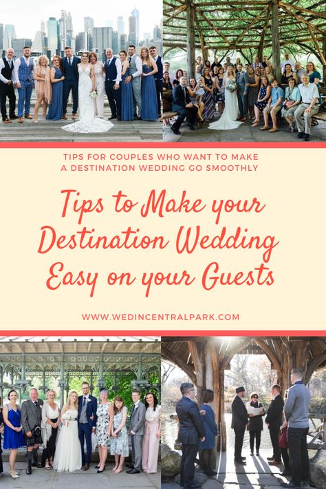 Destination Wedding Etiquette and Tips – How to Make the Trip Easier and More Fun for your Guests Destination Wedding Etiquette, Destination Wedding Itinerary, Small Bridal Parties, Couple Advice, Central Park Weddings, Wedding Etiquette, European Wedding, Destination Wedding Planning, Planning A Wedding