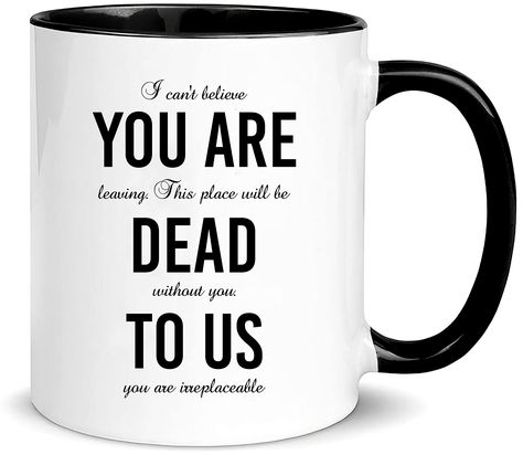 PRICES MAY VARY. 1 No DISHWASHER, A+ Ceramic Coffee Mug, Handwash Only 2 Double Sided Print 3 Standard Coffee Mug Size, 11oz, 4" Tall, 3.2" Diameter, 5" Wide 1.High quallity print.  2.Securely packaged & shipped to protect from damage. Our mug will be securely packed to avoid possible damage. Farewell Gift For Coworker, Farewell Gifts, Job Gifts, Funny Wallpaper, Good Morning Coffee, Cool Mugs, Gifts For Boss, Funny Mug, Funny Coffee Mugs