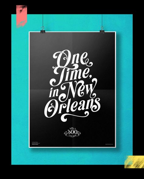 New Orleans City, Tourism Marketing, New Identity, Typography Graphic, Marketing Campaign, Custom Letters, Typography Inspiration, Graphic Design Typography, Branding Inspiration