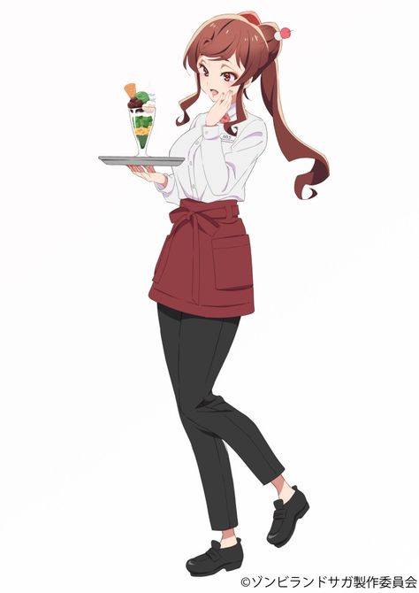 Yugiri Zombieland Saga, Tae Yamada, Cafe Icon, Zombieland Saga, Seductive Pose, Zombie Land Saga, Zombie Land, Art Games, Zombie Girl