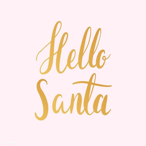 Hello Santa typography style vector | free image by rawpixel.com / Aum Seasons Greetings Typography, Coming Soon Pink, Happy New Year Typography, Hello Santa, New Year Typography, Happy Christmas Greetings, Happy Birthday Typography, Birthday Typography, Merry Christmas Typography