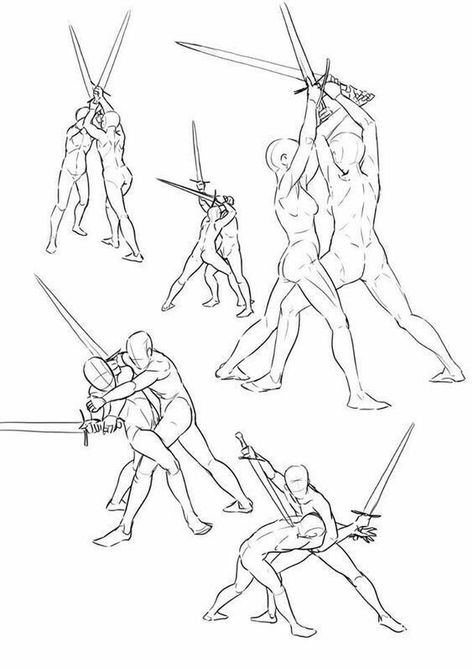 Art Reference Poses Swords, Swordfighting Reference Drawing, Duel Weilding Poses, Person Tripping Drawing Reference, Pose Reference Magic, Battle Pose Drawing Reference, Fun Drawing Poses, Magic Drawing, Bahasa Jepun