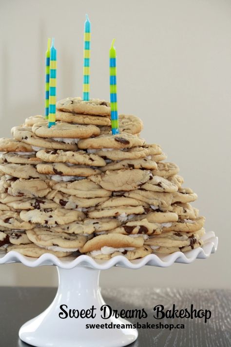 Stacked Cookie Cake, Healthy Birthday Treats, Cookie Stack, Birthday Appetizers, Stack Cake, Healthy Party Snacks, Healthy Birthday, Healthy Party Food, How To Stack Cakes