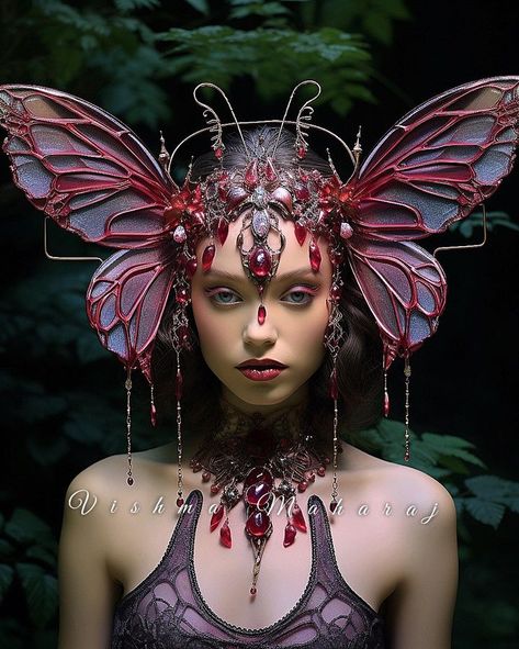 Vishma Maharaj (@whizicalmermaid) • Instagram photos and videos Mythical Fashion, Vishma Maharaj, Carnival Headdress, Fairy Aesthetic, Fairy Makeup, Fairycore Cottagecore, Fairy Costume, Fairy Core, Headdress