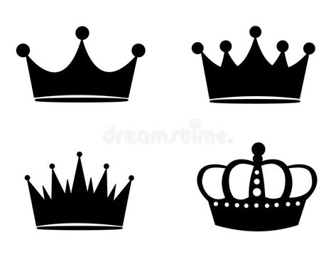 Crown. Collection of black crowns isolated on white background , #spon, #black, #Collection, #Crown, #crowns, #background #ad Crown Tattoo Men, Small Crown Tattoo, Drawings With Meaning, Crown Silhouette, Crown Images, Crown Tattoo Design, Mom Tattoo Designs, Silhouette Clip Art, Crown Tattoo