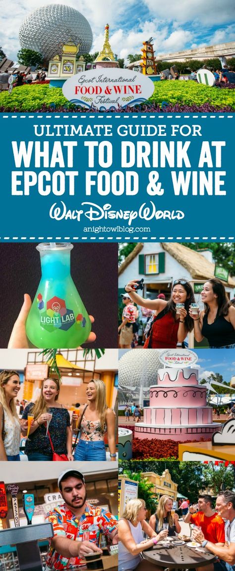 From Jam Jar Sweet Shiraz to the Phosphorescent Phreeze, Disney drink expert Felice of @disneysips shares her top picks for What to Drink at Epcot Food and Wine! Summertime Ideas, Disney World Honeymoon, Best Disneyland Food, Magic Kingdom Food, Epcot Attractions, Epcot Food And Wine Festival, Disney Drinks, Best Drinks, Disney Board