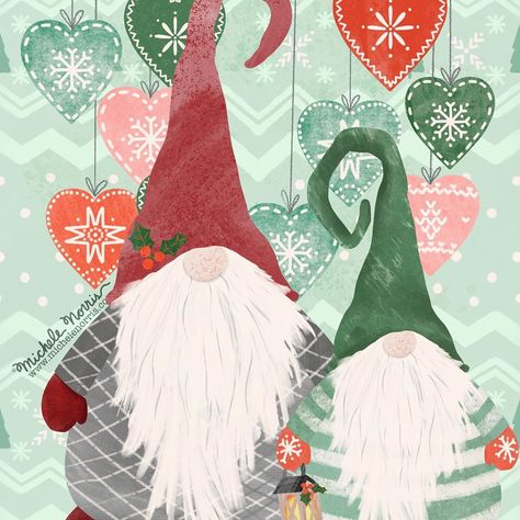 Christmas Gnomes. Gnomes Illustration, Gnome Illustration, Holiday Snowflakes, Winter Watercolor, Scandinavian Gnomes, Christmas Gnomes, Christmas Illustration, Scandinavian Christmas, Greeting Card Design