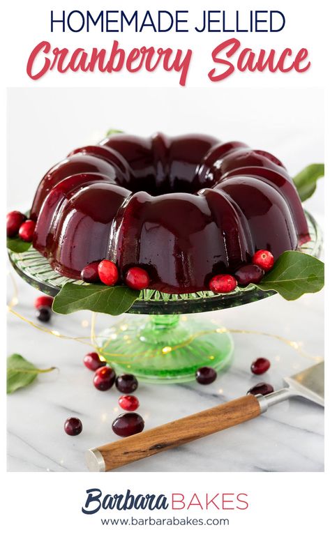 Cranberry Sauce Mold Recipe, Jelly Cranberry Sauce Recipes, Recipe For Turkey, Canned Cranberries, Cranberry Jelly, Jellied Cranberry Sauce, Homemade Jams, Pressure Cooking Today, Cranberry Sauce Recipe