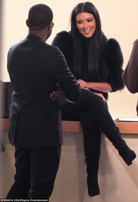 Kim Kardashian and Kanye West's romance in pictures Kanye West And Kim, Kim Kardashian Kanye West, Ex Bf, Kim And Kanye, Kim Kardashian And Kanye, Kardashian Family, Kim Kardashian Style, Black Angels, Tie The Knot