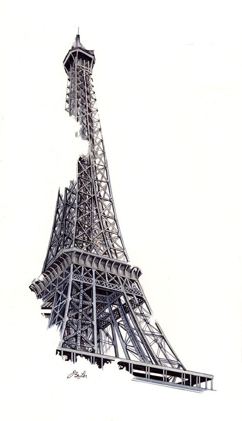 Eiffel Tower Png, Paris Png, Eiffel Tower Drawing, Eiffel Tower Art, Architecture Series, Eiffel Tower In Paris, Tower In Paris, Building Sketch, Architecture Drawing Art