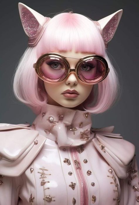 Lips Art Print, Bob Hair Color, 8k Ultra Hd, Prada Glasses, Trendy Glasses, Quirky Fashion, Concert Looks, Aesthetic People, Futuristic Fashion