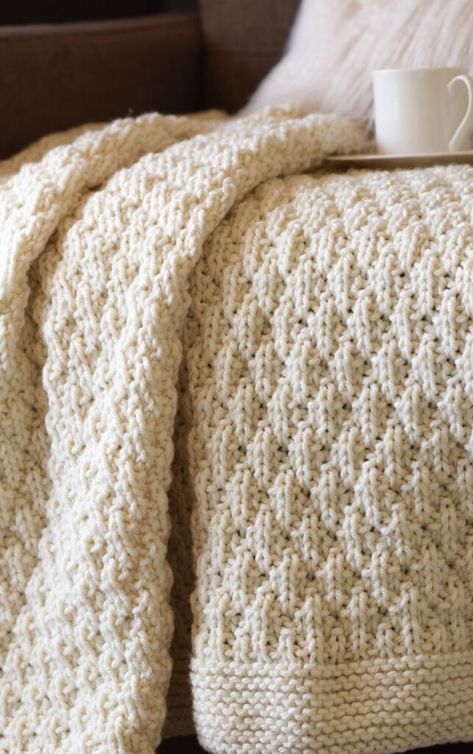 Free Knitting Patterns For Adult Blankets, Knitting Patterns Afghans, Blanket Free Knitting Patterns, Knit Honeycomb Stitch, Free Knit Throw Patterns, Knit Blanket Patterns Free, Knitting Afghan Patterns, Knitted Throws Free Patterns, Knit Throw Blanket Pattern Free