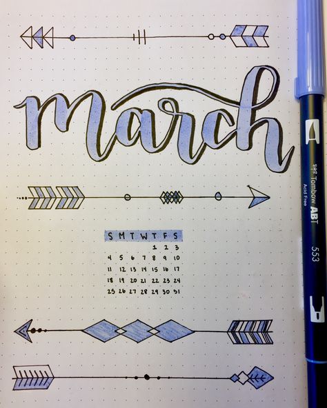 March Bullet Journal Title Page March Title Page, Title Bullet Journal, Planner Fonts, Journal Title Page, Bullet Journal Title Page, March Planner, Bullet Journal Index, Journal March, Bullet Journal Titles