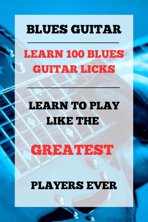 #ad Learn 100 blues guitar Licks and learn to play lick the greatest players ever! #blues #guitar #musician #guitarist #music #bluesguitar Blues Guitar Licks, Blues Guitar Lessons, Classic Blues, Blues Guitar, Vintage Pinup, Learn Guitar, Guitar Lessons, Music Stuff, Guitarist