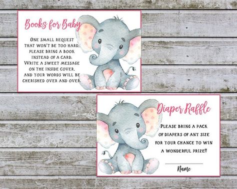 Girl Baby Shower Invitations, Raffle Tickets Printable, Ticket Printable, Raffle Ticket, Diaper Raffle Tickets, Raffle Tickets, Invitation Baby Shower, Elephant Baby Shower, Printable Baby Shower Games