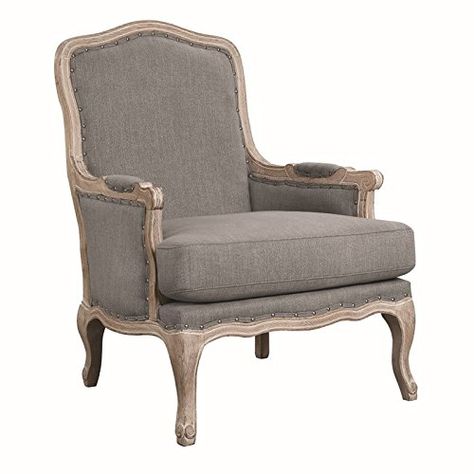 The Ultimate Guide to 'French Farmhouse' Chairs - Timeless Creations French Accent Chairs, Traditional Accent Chair, French Style Chairs, Pink Chair, Accent Arm Chairs, Kelly Clarkson, Chair Types, Grey Chair, Accent Furniture