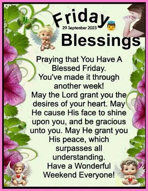 Friday Blessings To All. Have A Wonderful Weekend Pictures, Photos, and Images for Facebook, Tumblr, Pinterest, and Twitter Friday Blessings Mornings Happy Weekend, Friday Morning Inspirational Quotes, Friday Blessings Mornings, Fabulous Friday Quotes, Quotes Friday, Friday Inspirational Quotes, Friday Wishes, Inspirational Quotes Encouragement, Monthly Quotes