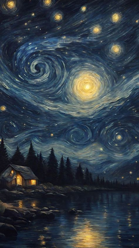 Van Gogh Original Paintings, Stary Stary Night Van Gogh, Famous Paintings Of Nature, Stary Night Wallpaper Vincent Van Gogh, Famous Art Paintings Van Gogh, Starry Night Wallpaper Van Gogh, Stary Night Wallpaper 4k, Starry Night Van Gogh Original, Stary Nights Paintings