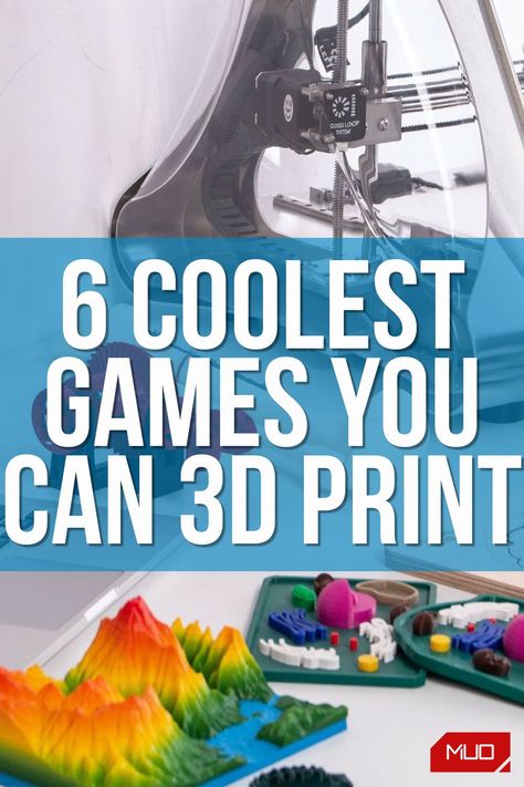 What Can I Make With A 3d Printer, 3d Printing Games, Fun 3d Printing Projects, 3d Print Board Game, 3d Printing Patterns Free, 3d Things To Print, Free 3d Printing Files, Quick 3d Prints, 3d Printed Games