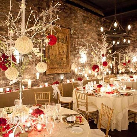 Corporate Holiday Party Theme: Holiday Lights Corporate Holiday Party Themes, Candles And Flowers, Red Centerpieces, Corporate Christmas Parties, Corporate Holiday Party, Company Christmas Party, Holiday Party Themes, Wedding Reception Ideas, Red Rose Wedding