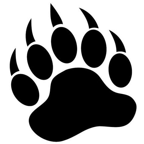 Dog Hats, Bear Paw Print, Lake Activities, Bear Decal, Bear Tattoos, Bear Silhouette, Sticker For Laptop, Clipart Free, Bear Paw