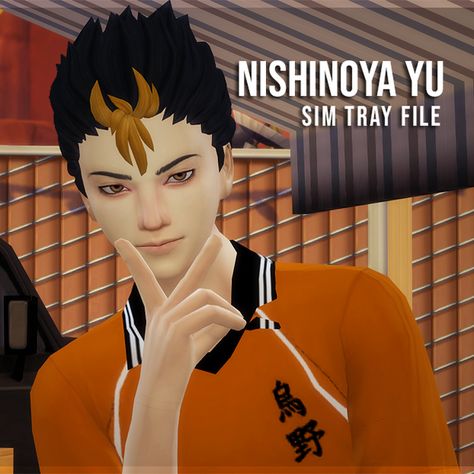 Nishinoya Yu - sims dump | megukiru en Patreon Sims 4 Haikyuu Cc, Yuu Nishinoya, Sims 4 Anime, Sims 4 Cc Finds, Cc Finds, Sims Mods, Sims 4 Cc, Maxis Match, Sims 4 Mods