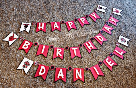 Texas Tech Birthday Party, Texas Tech Party Decorations, Texas Tech Party Ideas, Texas Tech Door Decoration, Texas Tech Party, University Of Texas Decorations, Texas Tech Logo Svg, Texas Tech, 6th Birthday