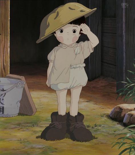 Nunca e llorado tanto viendo una película ... Setsuko Studio Ghibli Fanart, Personajes Studio Ghibli, Grave Of The Fireflies, Studio Ghibli Background, Studio Ghibli Characters, Japanese Animated Movies, Ghibli Artwork, Studio Ghibli Movies, Studio Ghibli Art